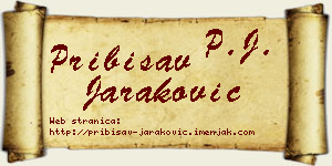 Pribisav Jaraković vizit kartica
